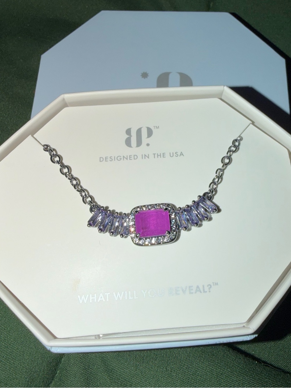 Bomb Party Necklace-Pale Dreams on the  Horizon on Hematite